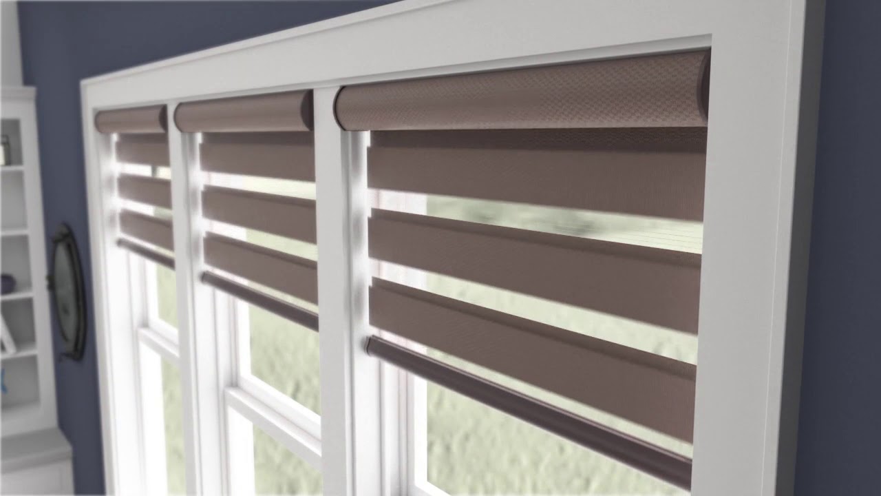Graber ayered shades on window