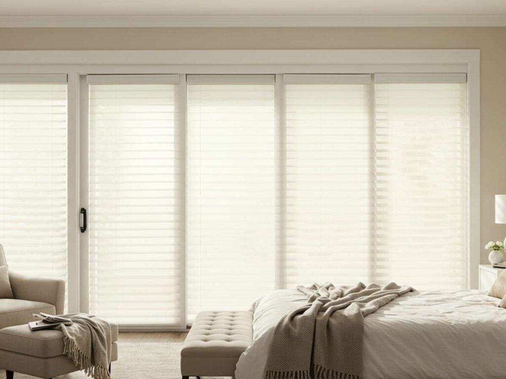 Faux wood blinds provide the look of real wood with added durability and moisture resistance—great for humid or sun-filled areas.