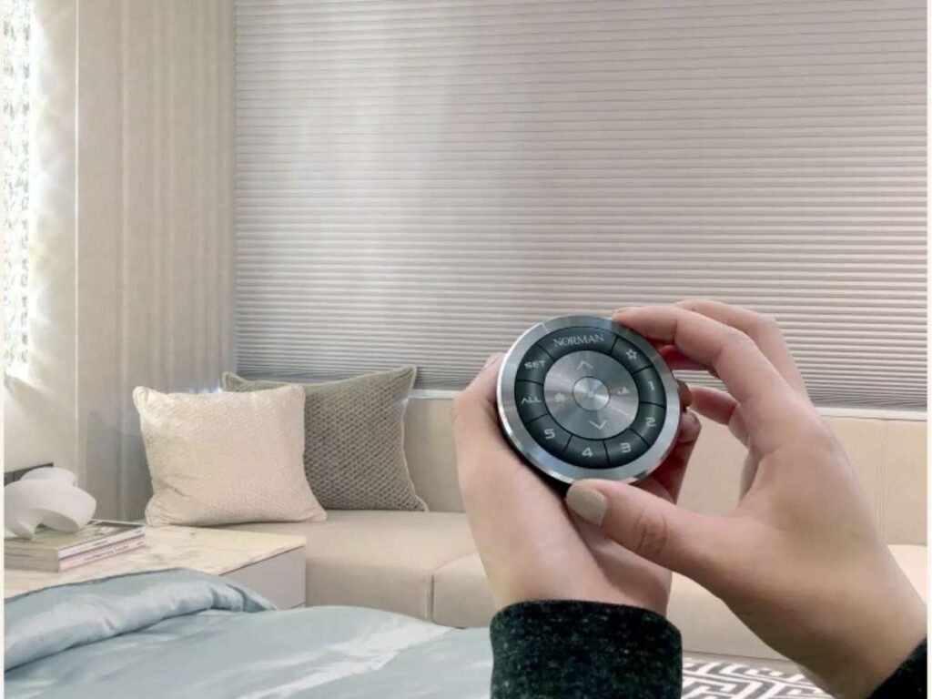 Motorized blinds offer push-button or voice-command convenience—perfect for large windows that are high up or frequently used.