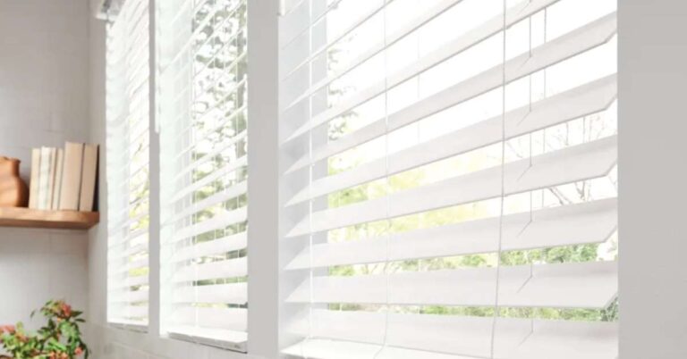 Graber Faux Wood Blinds Closeup