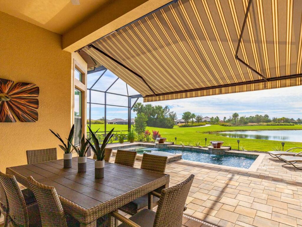 A quality retractable awning typically lasts 10 to 15 years, depending on the fabric, frame material, and level of care.