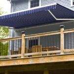 striped awnings in a home