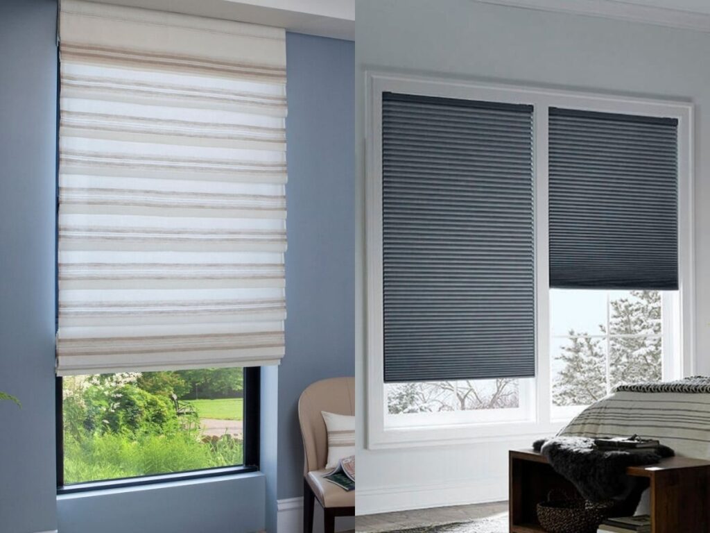 Roman Shades vs. Cellular Shades