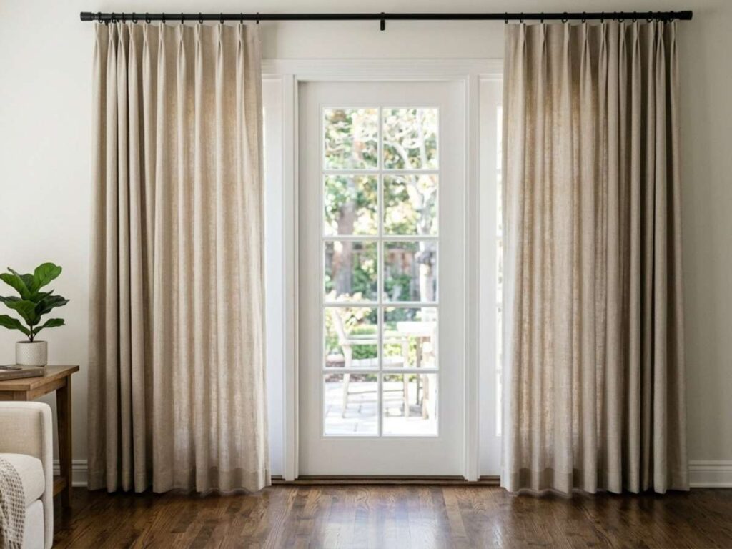 Floating Drapes in Living Room