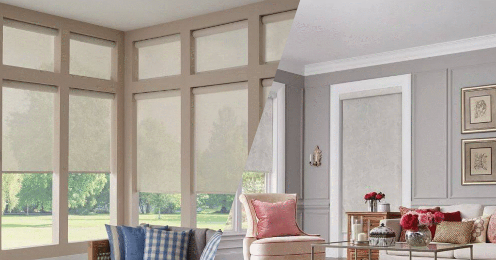 Solar Shades vs. Roller Shades in A Home