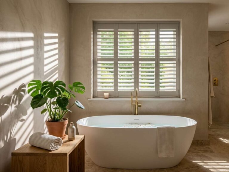 Composite Shutters Bathroom Interior