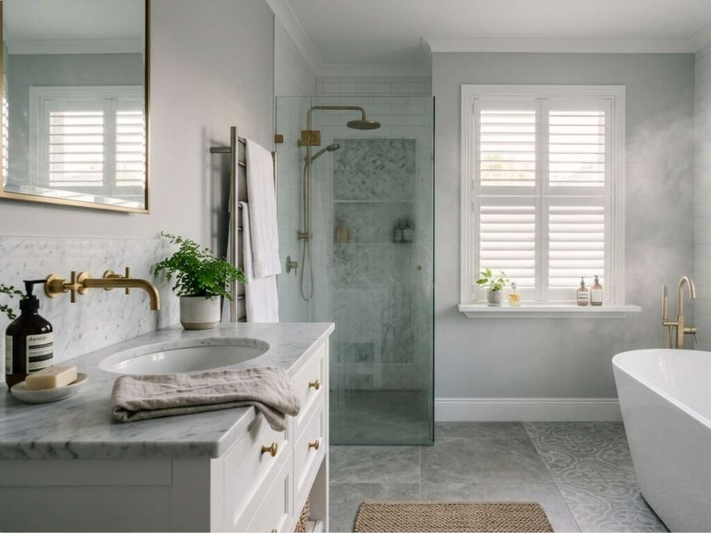 Composite Shutters Bathroom with Moisture