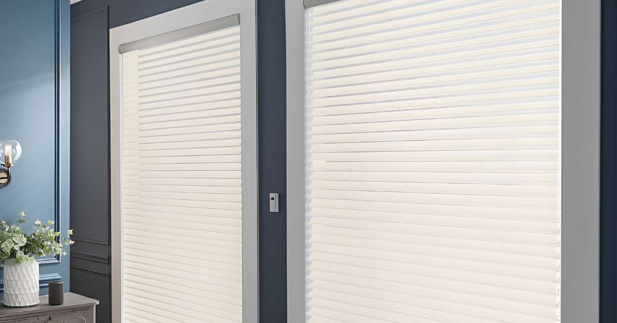 This is a photo of motorized sheer shades