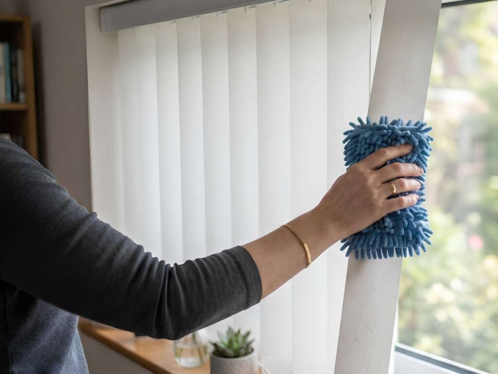 Motorized Vertical Blinds-Light Cleaning